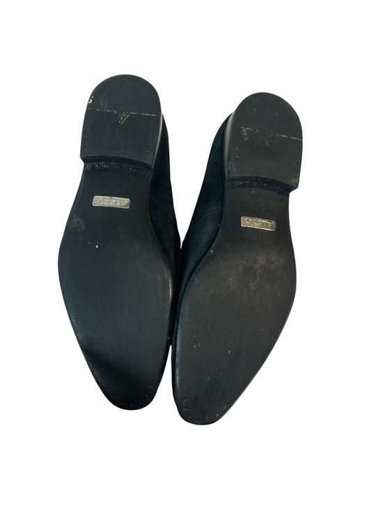 ALDO Black Suede Tassel Slip-On Loafers